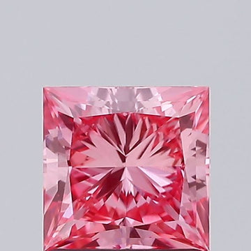 Elegant 1.05 CT Princess Shape Fancy Vivid Pink Color VVS2 Clarity Moissanite Diamond For Custom Ring