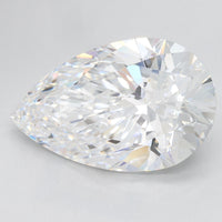 Classic 5.41 CT Pear Shape D Color VVS1 Clarity Lab Grown Diamond For Warm Dusk