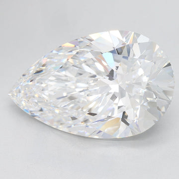 Classic 5.41 CT Pear Shape D Color VVS1 Clarity Lab Grown Diamond For Warm Dusk