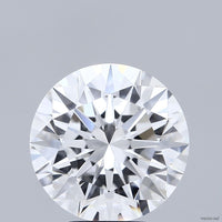 Stunning 5.01 CT Round Shape D Color VS1 Clarity Lab Grown Diamond For Warm Echo