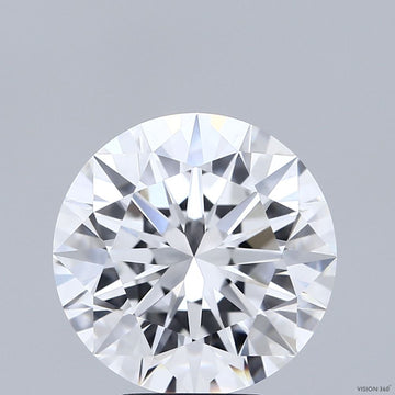 Stunning 5.01 CT Round Shape D Color VS1 Clarity Lab Grown Diamond For Warm Echo