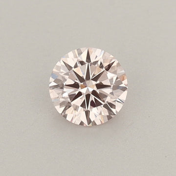 Brilliant choice 0.33 CT Round Shape Fancy Light Pink Color VVS2 Clarity Lab Grown Diamond For Plain Gold