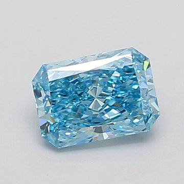 Ultimate 1.12 CT Radiant Shape Fancy Vivid Blue Color VVS2 Clarity Lab grown Diamond For Cocktail Ring
