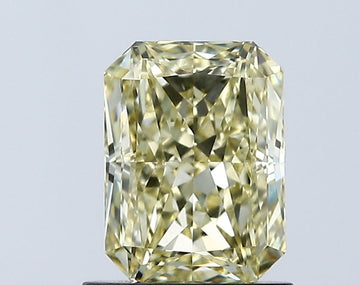 Fantastic VVS2 Clarity 1.06 CT Radiant Shape Fancy Intense Yellow Color Lab grown Diamond For Engagement Ring