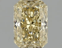Bright One 1.10 CT Radiant Shape Fancy Yellow Color VVS2 Clarity Moissanite Diamond For Silent Flame