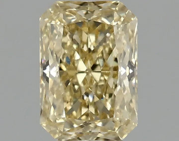 Bright One 1.10 CT Radiant Shape Fancy Yellow Color VVS2 Clarity Moissanite Diamond For Silent Flame