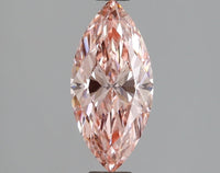 Perfect 1.03 CT Marquise Shape Fancy Vivid Pink Color VVS2 Clarity Lab grown Diamond For Someone Special Ring