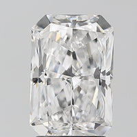 Sparkling 2.01 CT Radiant Shape D Color SI1 Clarity Lab grown Diamond For Late Bloom