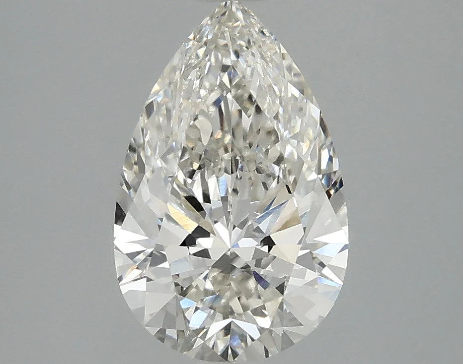 Elegant 2.06 CT Pear Shape G Color VVS2 Clarity Moissanite Diamond For Cocktail Ring