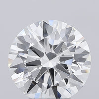 Fine 5.03 CT Round Shape D Color VS1 Clarity Lab Grown Diamond For Past Blue