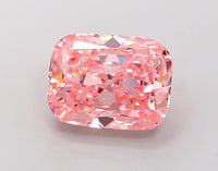 Latest Antique Shape Fancy Vivid Pink Color 3.01 CT VS2 Clarity Moissanite Diamond For Cocktail Ring