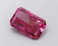 Experience Luxury 1.27 CT Radiant Shape Fancy Vivid Pink Color SI2 Clarity Moissanite Diamond For Engagement Ring