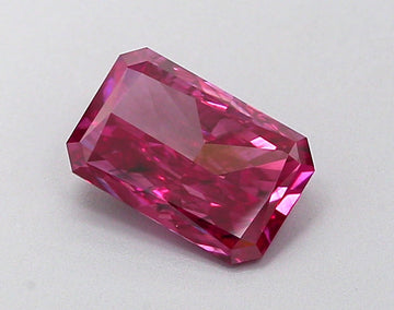 Experience Luxury 1.27 CT Radiant Shape Fancy Vivid Pink Color SI2 Clarity Moissanite Diamond For Engagement Ring