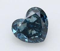Sustainable Heart Shape Fancy Intense Blue Color 0.31 CT SI1 Clarity Moissanite Diamond For Propose Ring