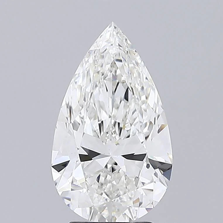 Elegant 3.08 CT Pear Shape F Color VS1 Clarity Moissanite Diamond For Warm Dusk