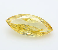 Ultimate 1.36 CT Marquise Shape Fancy Vivid Yellow Color VVS1 Clarity Lab grown Diamond For Birthday Ring
