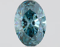 Latest VS1 Clarity 1.11 CT Oval Shape Fancy Vivid Blue Color Moissanite Diamond For Birthday Ring