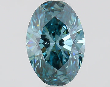 Latest VS1 Clarity 1.11 CT Oval Shape Fancy Vivid Blue Color Moissanite Diamond For Birthday Ring