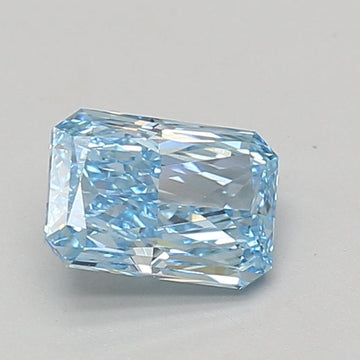 Excellent 1.07 CT Radiant Shape Fancy Vivid Blue Color VS1 Clarity Lab grown Diamond For Surprise Ring