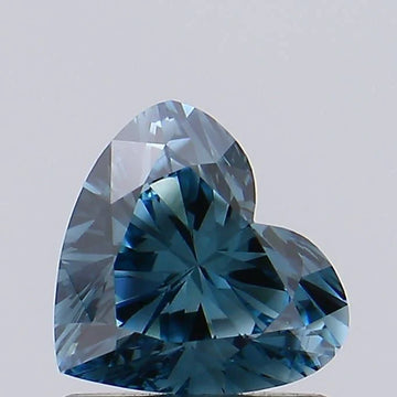 Designer Of 0.90 CT Heart Shape Fancy Vivid Greenish Blue Color VS1 Clarity Moissanite  Diamond For Engagement Ring