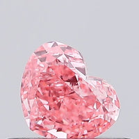 Hot Selling Fancy Vivid Pink Color VS1 Clarity 0.28 CT Heart Shape Moissanite Diamond For Engagement Ring