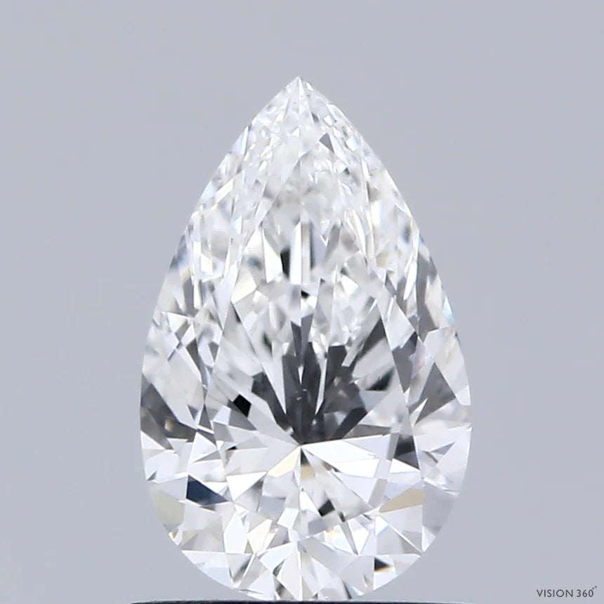 Elegant Of 1.02 CT Pear Shape E Color VS1 Clarity Moissanite Diamond For Gift Ring