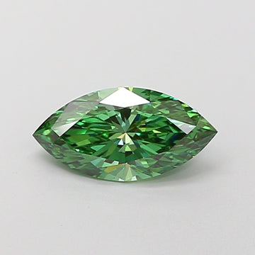 Excellent Fancy Vivid Green Color VS2 Clarity 1.01 CT Marquise Shape Moissanite Diamond For Birthday Ring