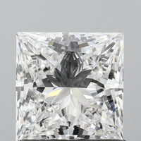 Great E Color VVS1 Clarity 1.10 CT Princess Shape Lab grown Diamond For Wedding Ring