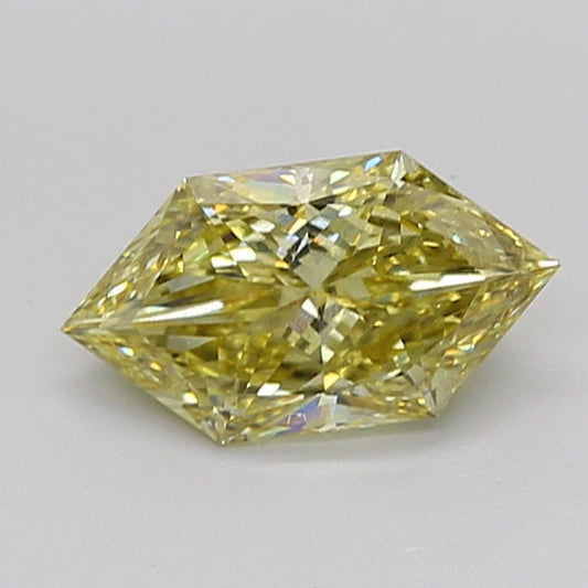 Classic Antique Shape Fancy Yellow Color 1.13 CT VS1 Clarity Moissanite Diamond For Anniversary Ring