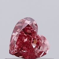 Affordable 0.43 CT Heart Shape Fancy Vivid Pink Color VS1 Clarity Moissanite Diamond For Special one Ring