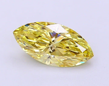Timeless Fancy Intense Yellow Color 1.15 CT Marquise Shape VS1 Clarity Lab grown Diamond For Wedding Ring