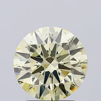 Fantastic 2.02 CT Round Shape Fancy Light Yellow Color VS1 Clarity Moissanite Diamond For Cocktail Ring