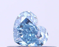 Top Quality VVS2 Clarity 0.29 CT Heart Shape Fancy Intense Blue Color Moissanite Diamond For Cocktail Ring