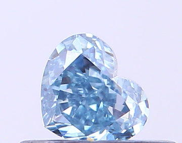 Top Quality VVS2 Clarity 0.29 CT Heart Shape Fancy Intense Blue Color Moissanite Diamond For Cocktail Ring