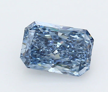Stunning Radiant Shape 1.02 CT Fancy Vivid Blue Color VS1 Clarity Lab grown Diamond For Anniversary Ring