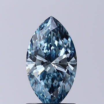 Minimalist VS2 Clarity 1.01 CT Marquise Shape Fancy Intense Greenish Blue Color Moissanite Diamond For Propose Ring