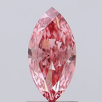 Fine Marquise Shape 1.40 CT Fancy Vivid Pink Color VVS2 Clarity Lab grown Diamond For Surprise Ring