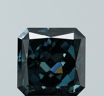 Unique 1.21 CT Radiant Shape Fancy Vivid Blue Color VS1 Clarity Moissanite Diamond For Surprise Ring
