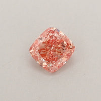 Excellent 0.22 CT Cushion Shape Fancy Vivid Pink Color VS2 Clarity Lab Grown Diamond For Her Light