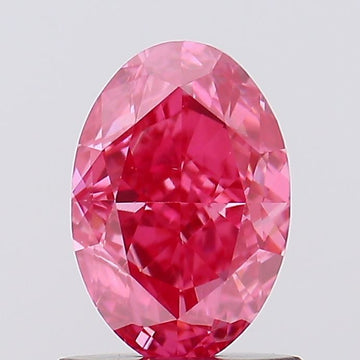 Luxury Fancy Vivid Pink Color 1.07 CT Oval Shape VS1 Clarity Moissanite Diamond For Engagement Ring