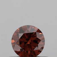 High Quality choice 0.36 CT Round Shape Fancy Vivid Orange Color VVS2 Clarity Lab Grown Diamond For First Ease