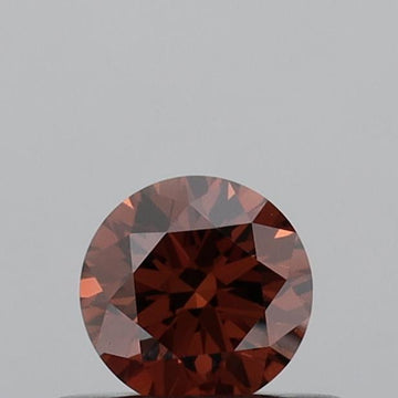 High Quality choice 0.36 CT Round Shape Fancy Vivid Orange Color VVS2 Clarity Lab Grown Diamond For First Ease