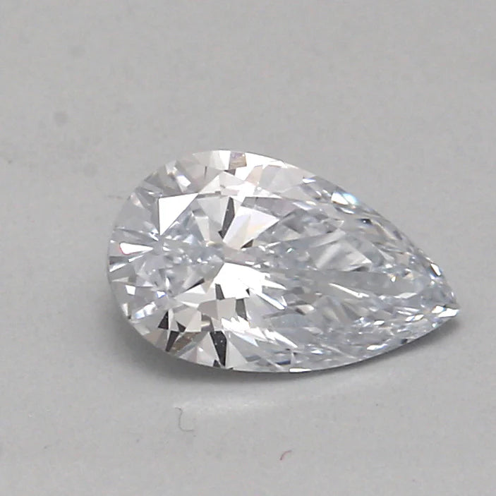 Excellent 0.41 CT Pear Shape E Color VS1 Clarity Moissanite Diamond For Past Blue