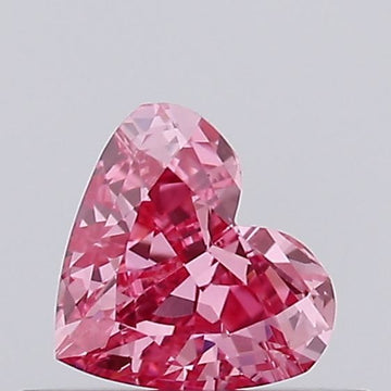 Luxurious 0.30 CT Heart Shape Fancy Vivid Pink Color VVS2 Clarity Moissanite Diamond For her Ring