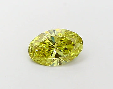 Elegant 1.02 CT Oval Shape Fancy Intense Yellow Color VS1 Clarity Moissanite Diamond For Gift Ring