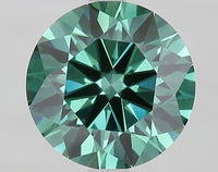 Excellent 2.50 CT Round Shape Fancy Vivid Greenish Green Color VS1 Clarity Moissanite Diamond For Engagement Ring