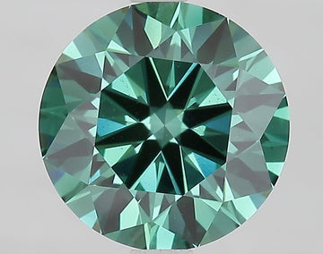 Excellent 2.50 CT Round Shape Fancy Vivid Greenish Green Color VS1 Clarity Moissanite Diamond For Engagement Ring