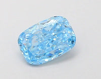 Hot Spelling 0.26 CT Cushion Shape Fancy Vivid Blue Color VS2 Clarity Lab Grown Diamond For True Way