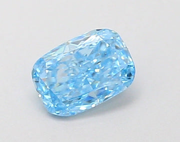 Hot Spelling 0.26 CT Cushion Shape Fancy Vivid Blue Color VS2 Clarity Lab Grown Diamond For True Way