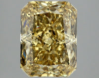 Cocktail 3.02 CT Radiant Shape Fancy Vivid Yellow Color VS2 Clarity Lab Grown Diamond For One Touch
